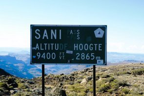 Unterwegs über dem Sani Pass in Südafrika/Lesotho