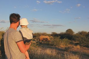 Pirschfahrt in Namibia für Familien