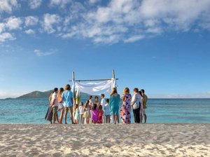 Hochzeit am Fijistrand