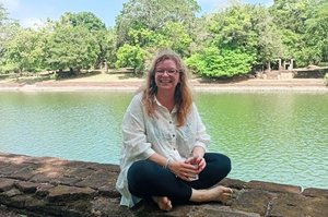 Jessica Schmitt in Anuradhapura Jessica Schmitt in Anuradhapura