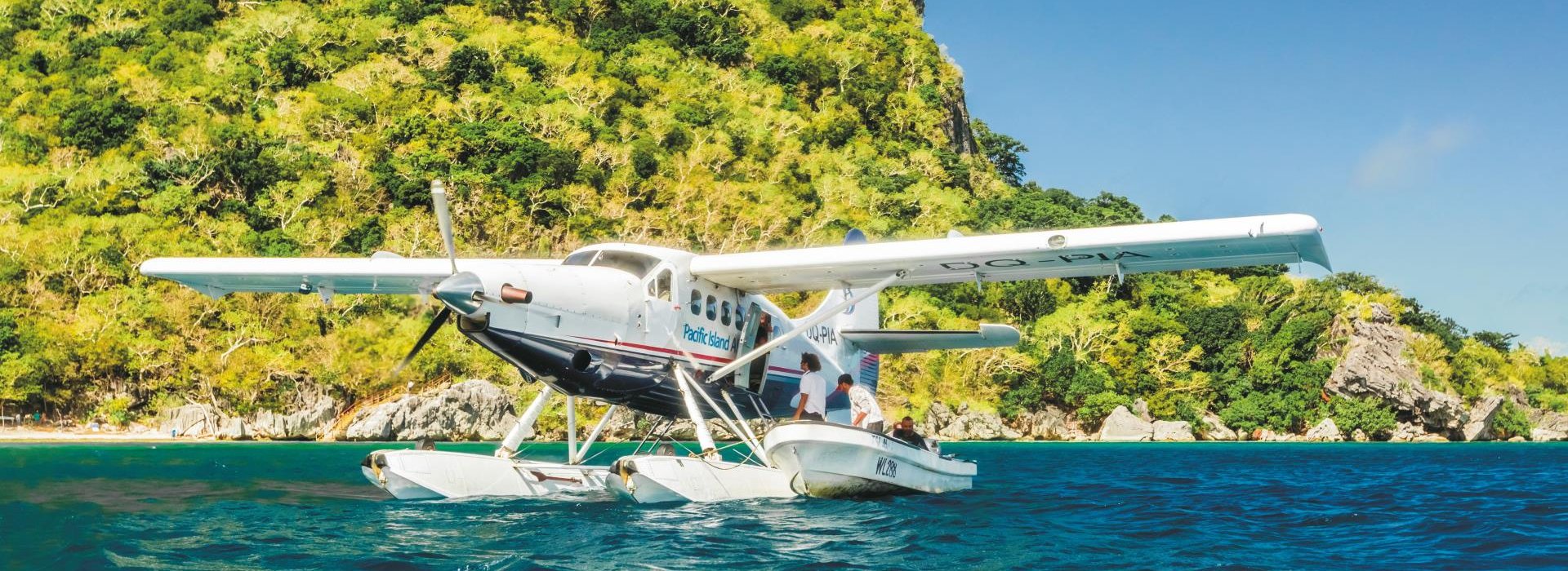 Wasserflugzeug auf Fiji