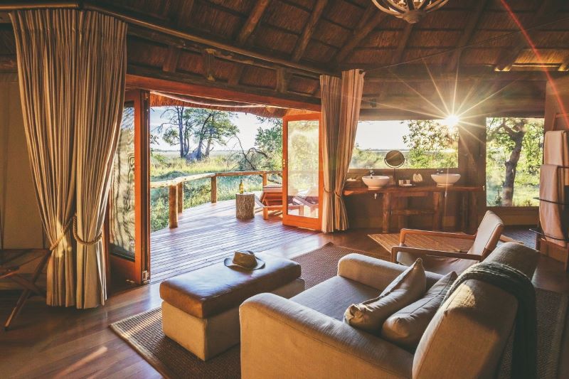 Chalet im Camp Moremi (Okavango Delta) ©Desert&Delta Safaris