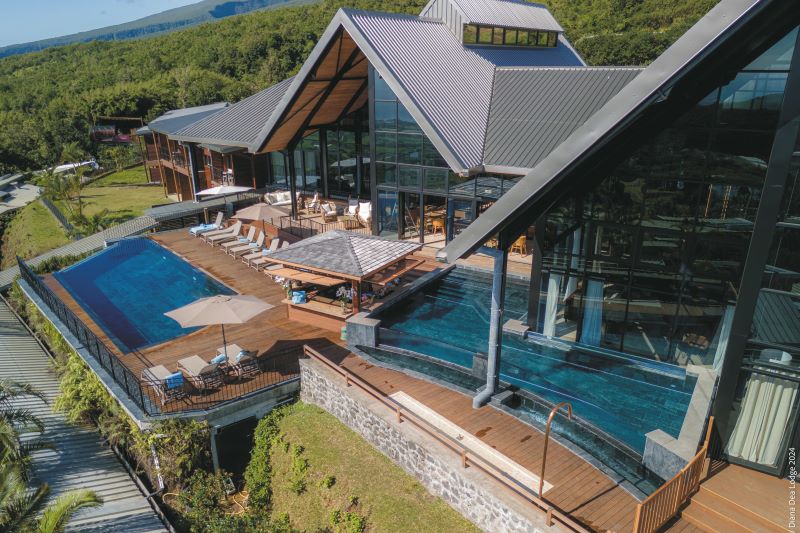 Außenbereich der Diana DEA Lodge